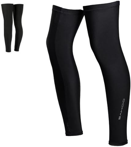 Bike Bicycle Cycling Leg Warmer Guard Knee Warmer Sleeves Black
