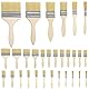 Kurtzy 30 Stk Wiederverwendbares Pinsel Set - 6 Größen - 1,3-10 cm Pinselkopf - Lackpinsel für Lacke, Farben, Klebstoffe, Gesso & Beizen - Acryl Pinsel für Malerbedarf
