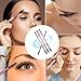 6 Pieces Dual-Ended Brow Brush, Eyebrow Brush, Angled Eye Brow and Spoolie Brushes, Shaping and Filling Eyebrows, Eyebrow Spoolie Brushes for Precise Brushing