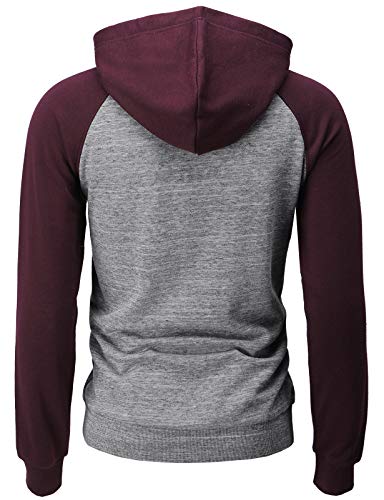 H2H Mens Casual Pullover Hoodie Henley Lightweight Sweatshirts of Various Styles4