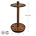 Rush Creek Creations Round Spinning 30 Fishing Rod Rack - No Tool Assembly - 360 Degree Rotation, Dark, Model:38-3006