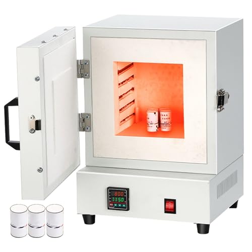 Electric Kiln for Pottery at Home 2000W Tabletop Furnace with Digital Controller Ceramic Firing Metal Casting Wax Burnout & DIY Projects Maximum Temperature 2102/1150