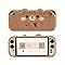 GeekShare Plush Case Compatible with Switch 2 (2025), NS2 Protective Cover for Switch Console and Grip Joy Controller, Plush Bear
