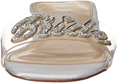 Betsey Johnson Blue Women's SB-Thyme Slide Sandal, Ivory, 10 | Image 1
