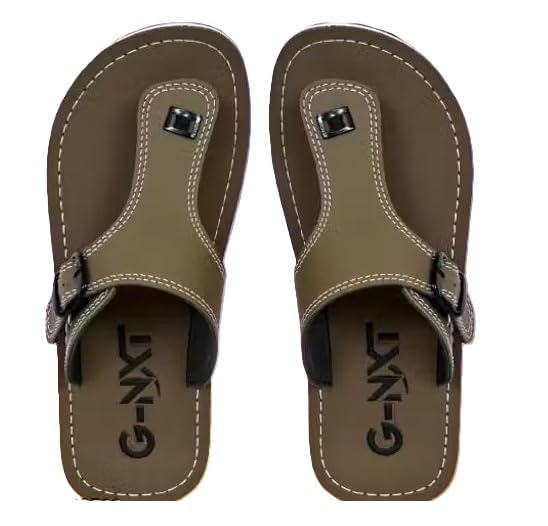 Men's Synthetic Flip Flops Slippers Soft Cushion Slip On Pair Rubber Sole Casual Chappals For Home Outdoor Daily Use-image-12