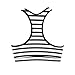 JEUROT Bikini Tops for Women Floral Printed Beach Padded Swimwear Top Lightly Lined Swimsuit Bikini Top Beach Travel Outfits Summer Fashion Clothes (Black, M)