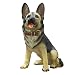 Garneck Grande Cane Figurine Pastore Tedesco Modello Animale Action Figure Giocattolo Militare Soldati Statua Del Cane per Scaffale TV Cabinet Collezione Ornamento