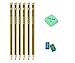 lapices staedter (6, 2 hb 4 gomas milan 430 y 2 sacapuntas)