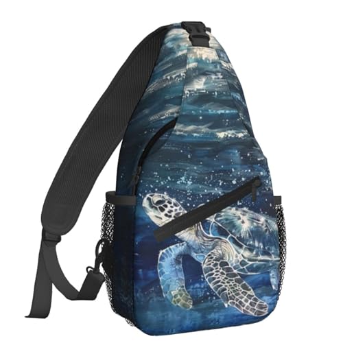 Morrales sling para mujer y hombre, bolso cruzado casual miniatura 1