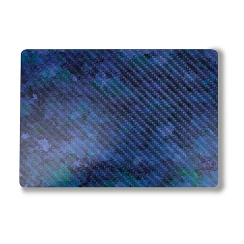 Image of Carbon Fiber Laptop Skin Compatible with Surface Laptop 7 15 inch (2024) - Blue Ice - Premium 3M Vinyl Protective Wrap Decal Cover - Easy to Apply | Crafted in The USA by MightySkins