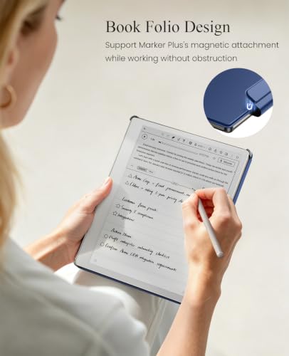 Image of MoKo Case for Remarkable Paper Pure 10.3 inch 2026 with Pen Holder, Navy Blue