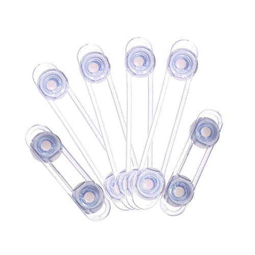 Child Safety Lock Child Safety Cabinet Locks Baby Proofing Tools Not Required Uses 3M Adhesive with Drawers, Appliances, Toilet Seat, Fridge and Oven and Latch System Baby Safety Locks 6 Pack
