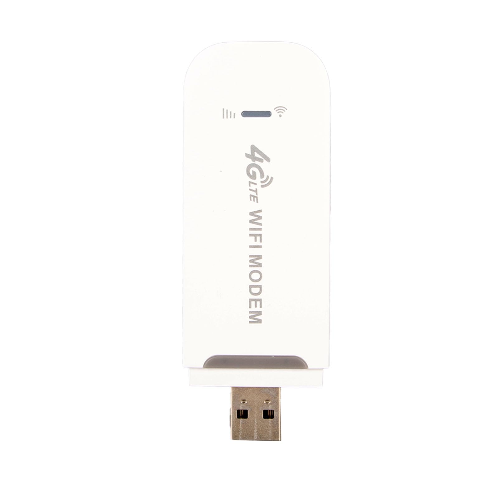 Modem USB WiFi 4G LTE, Duża prędkość 150 Mb/s, Obsługa 10 urządzeń, Gniazdo Karty SIM, Funkcja Plug and Play, Odpowiednie do Biura, Podróży i Domu (WHITE)