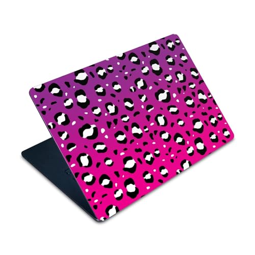 Skin MacBook Air 15 M2 2023 autocollant vinyle motif léopard rose