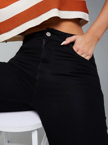 Image of Dolce Crudo Boot Cut High Rise Cropped Jeans for Women