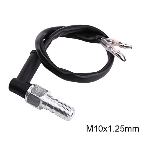 Image of Hydraulic Brake Switch, Universal Motorcycle Rear Set Hydraulic Brake Light Switch with Washers(M10x1.25)