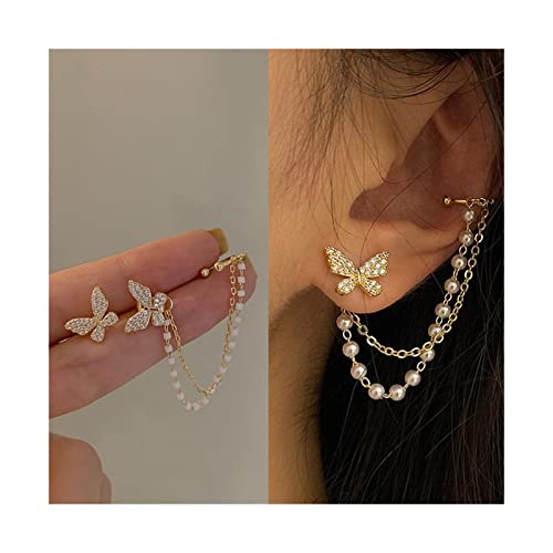 Boucles d'oreilles pendantes légères anti-irritation pour lobes sensibles