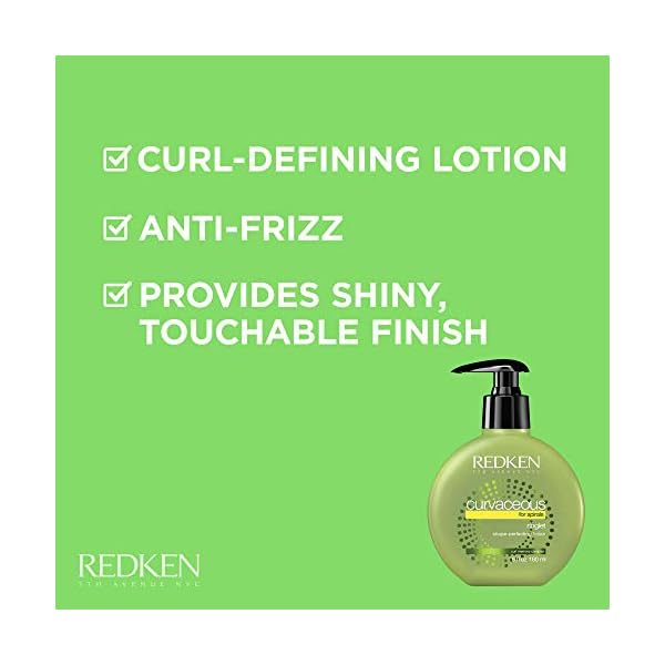 Redken Curvaceous Ringlet Shape Perfecting Lotion | For Curly Hair | Anti-Frizz | Curl Defining Hair Lotion | 6 Fl Ounce
