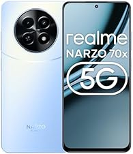 realme NARZO 70x 5G (Ice Blue, 6GB RAM,128GB Storage)|120Hz Ultra Smooth Display|Dimensity 6100+ 6nm 5G|50MP AI Camera|45W Charger in The Box