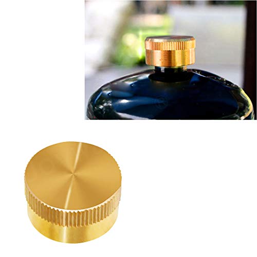 Joywayus 4Pcs Solid Brass Refill Propane Bottle Cap Universal for All 1 LB Gas Tank Cylinder Sealed Protect Cap - Thumbnail 3