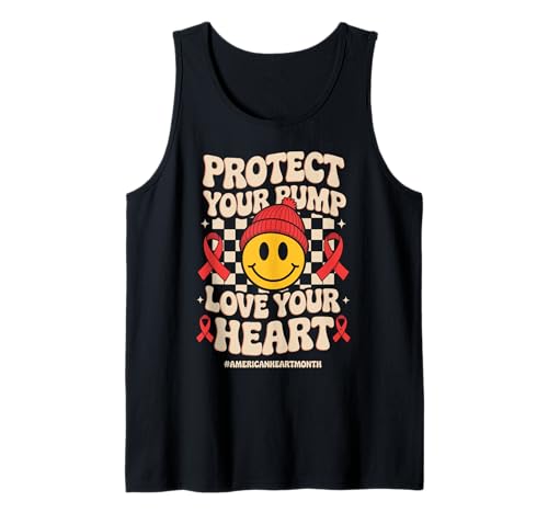 Protect Your Pump Love Your Heart Disease Month Awareness Camiseta sin Mangas
