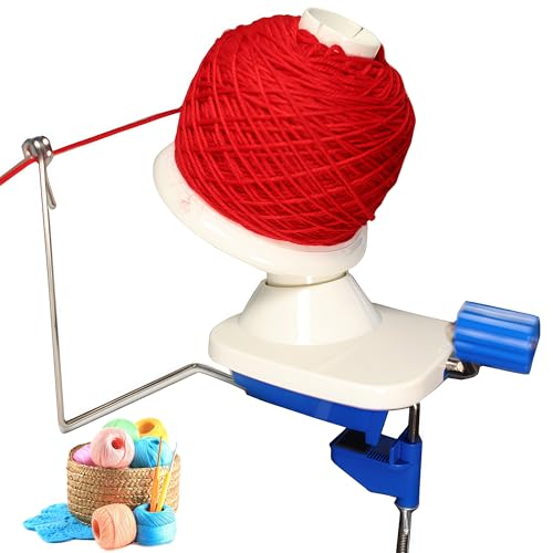 Yarn Winder - Fast & Easy Yarn Ball Winder Tool No Setup Required Yarn Cake Winder Portable Manual Yarn Winder for Crocheting & Knitting