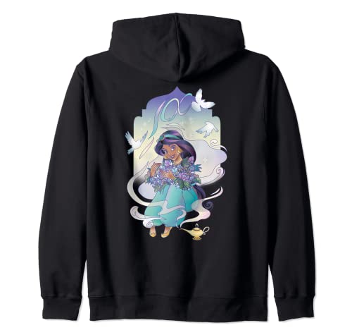 Veste zippée Jasmine Disney 100 Platinum sweat premium aux finitions soignées