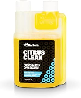 Slip Doctors Citrus Clean Floor Cleaner for Mopping, Concentrated Liquid Floor Cleaning Solution for Ceramic Tile, Vinyl and Wood Removes Stains without Streaking