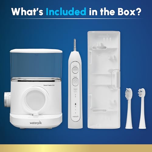 Waterpik SF-04CD010-1 Sonic-Fusion 2.0 Professional Flossing Toothbrush, Electric Toothbrush And Water Flosser Combo In One thumb #3