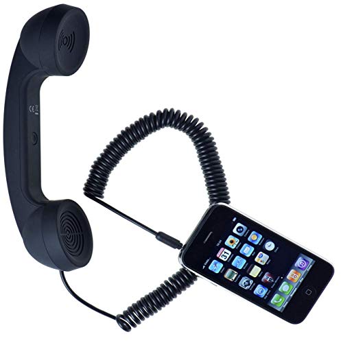 Image of GION Radiation Free Telephone Style Phone Coco Phone 3.5mm Wired Retro Handset Receiver Phone (1Pcs) (Multicolor)