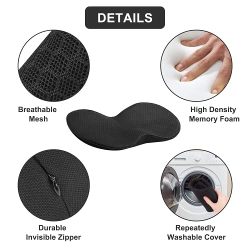 image for Sagreeny Car Seat Cushion, Multi-Use Memory Foam Car Seat Pad & Lumbar