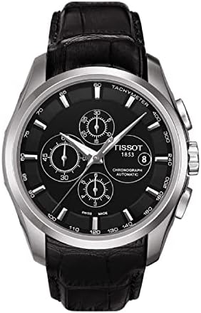 Amazon.com: Tissot Men's T0356271605100 T-Trend Couturier Stainless Steel  Watch With Black Leather Band : Tissot: Clothing, Shoes \u0026 Jewelry
