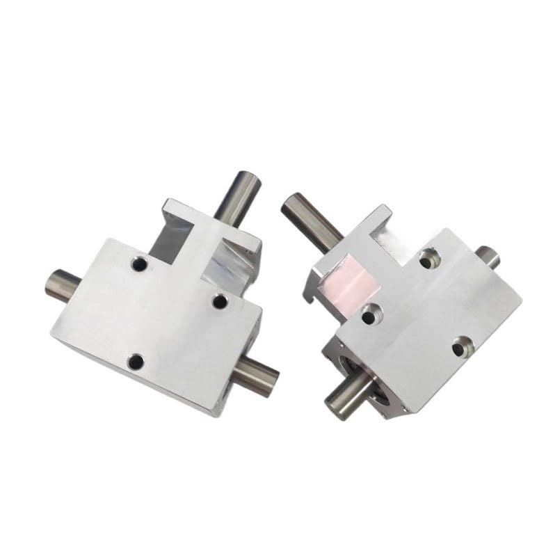 Angle Steering 90 Degree Small Bevel Gear Commutator 1:1 Transmission Ratio Corner Device 12mm Shaft Co-Directional Steering Gearbox Driving Change