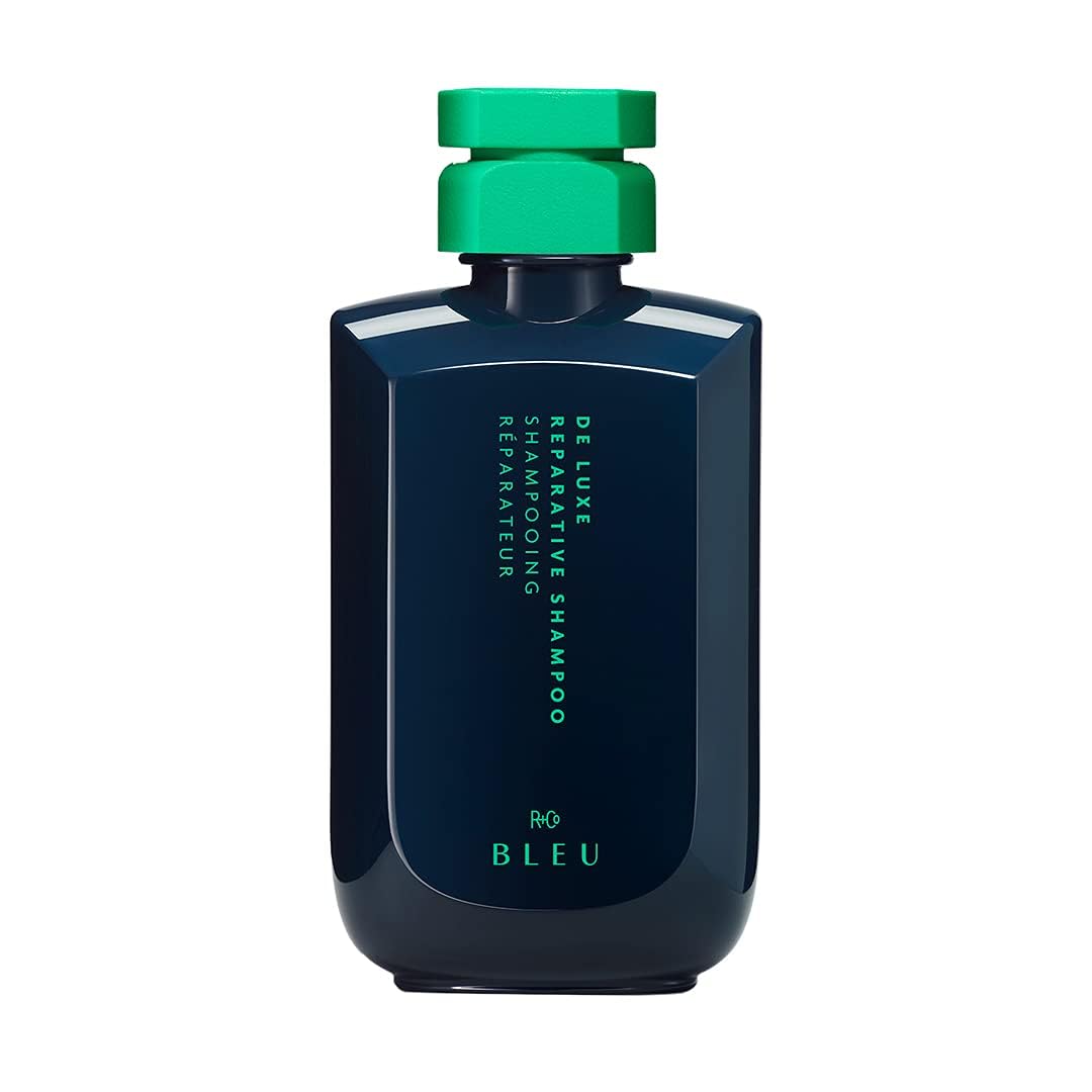 R+Co BLEU De Luxe Reparative Shampoo – Hydrates, Strengthens, Adds Shine, Repairs Coarse, Fragile, or Damaged Hair, Seals Cuticles, Improves Texture and Elasticity, Vegan, 8.5 oz