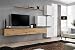 Produktbild all4all Wohnwand Hochglanz Anbauwand Schrankwand Fernsehwand Wohnzimmerset Lowboard Kleine Wohnwand Fernsehschrank TV Lowboard Glasvitrine Weiß Schwarz Grau Wotan SW 9 (Wotan - Weiß - Madlen)