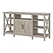 Bush Furniture Key West Tall Stand for 70 Inch TV, Washed Gray