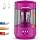 Electric Pencil Sharpener for Classroom, Fully Automatic Pencil Sharpener for 6-8mm & Colored Pencils, Auto in & Out Type-C Rechargeable Pencil Sharpeners for Home, School