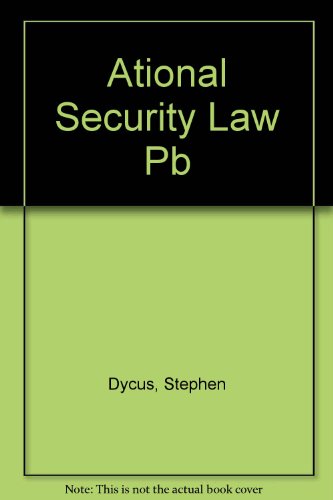 National Security Law 0735518564 Book Cover