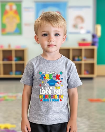 Image of Kindergarten Shirt for Girls Boys Kids Toddler First Day of School Shirts Back to School in My Kindergarten Era Tshirt 2T-7Y