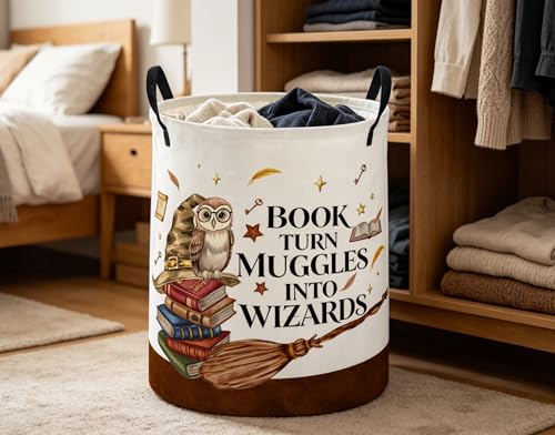 Image of ESSME Kids Laundry Basket,Magic Hamper Collapsible Canvas Waterproof Storage Bin for Home Decor, Cute Hamper,Gift Baskets(Magic)