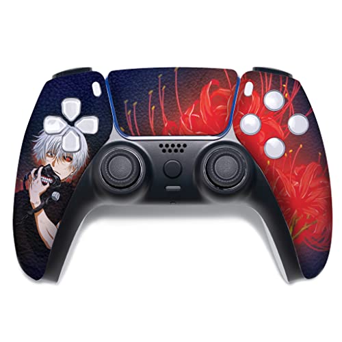 Image of Tokyo Ghhoul Custom PS-5 Controller Wireless compatible with Play-Station 5 Console by BCB Controllers | Proudly Customized in USA with Permanent HYDRO-DIP Printing (NOT JUST A SKIN) (MODDED)