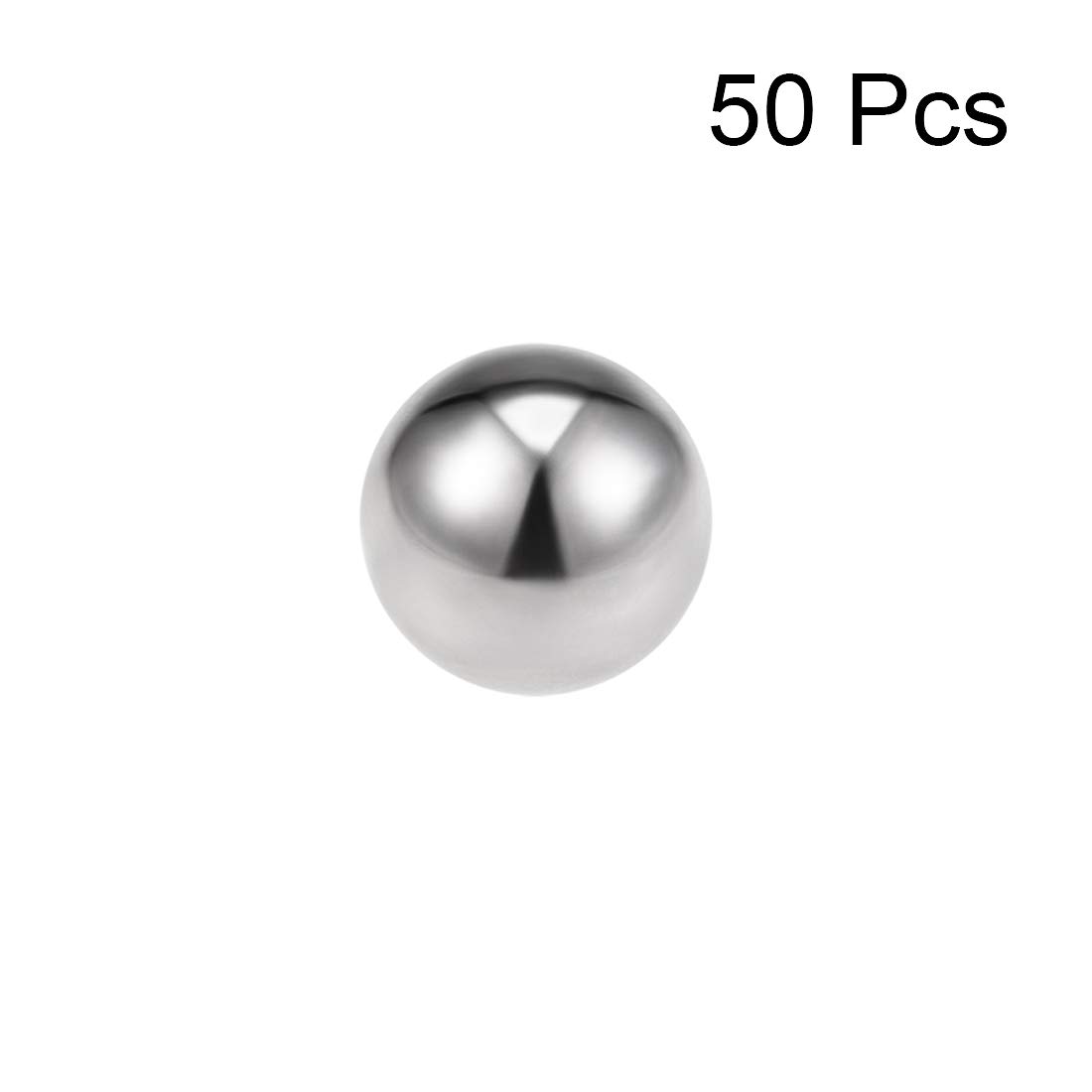 PATIKIL 1/4" Sfere Precisione, Sfere Acciaio 50pz Cuscinetto Sfere 440C Inox Acciaio G25 Sfere Metalliche Palline Magnetiche Bici