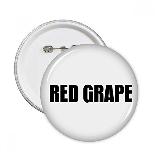 Badge bouton rond Raisin rouge XL un cadeau original pour proche