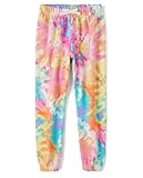 The Children's Place,Girls,Active Jogger Pants,Multicolor Tie Dye,Small