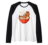 Año del Caballo 2026 Fideos Ramen del Zodíaco Chino Kawaii Camiseta Manga Raglan