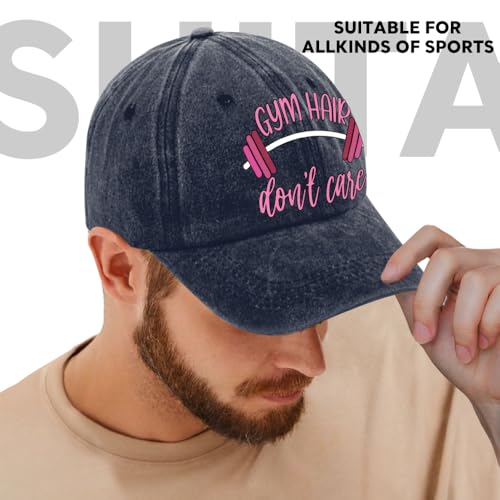 Image of Humor Saying Adjustable Washed Cotton Baseball Cap, Funny Retro Trucker Hat Gift for Men Women Dad Husband Coworker