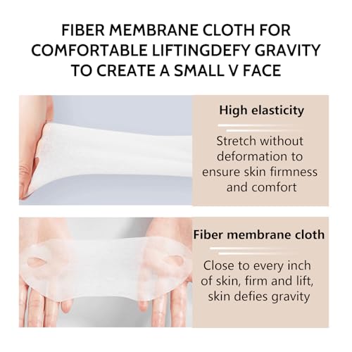 Face Mask V-Line 5 PCS Snail Mucin Face Masks Beauty, Double Chin Reducer Collagen Mask, V Shape Face Tape Mask for Skin Firming & Tightening Moisturizing Face Slimmer (V-Line 5 PCS) - Image 5