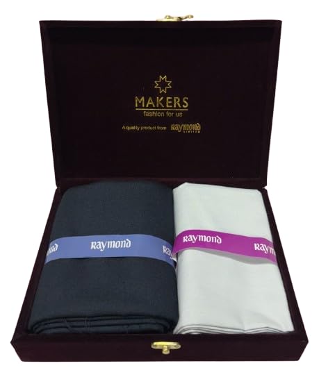 raymond Fabrics Men's Cotton Shirt and Trouser Unstitched Fabric Set - Gift Pack (Multicolour_Free Size) 8-picture-38