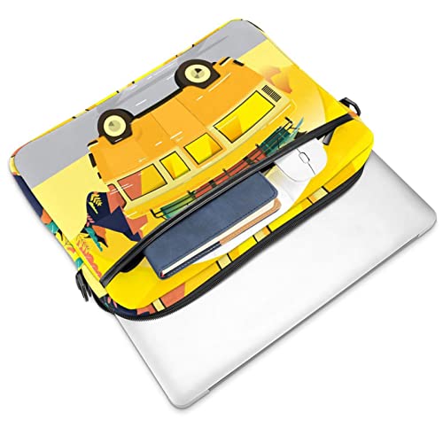 Housse ordinateur portable 13 14 pouces multicolore et jaune rétro - 2