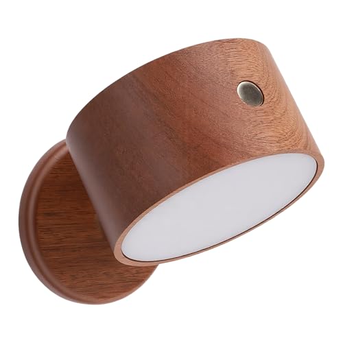 Lámpara de pared recargable de madera sólida FTVOGUE miniatura 3